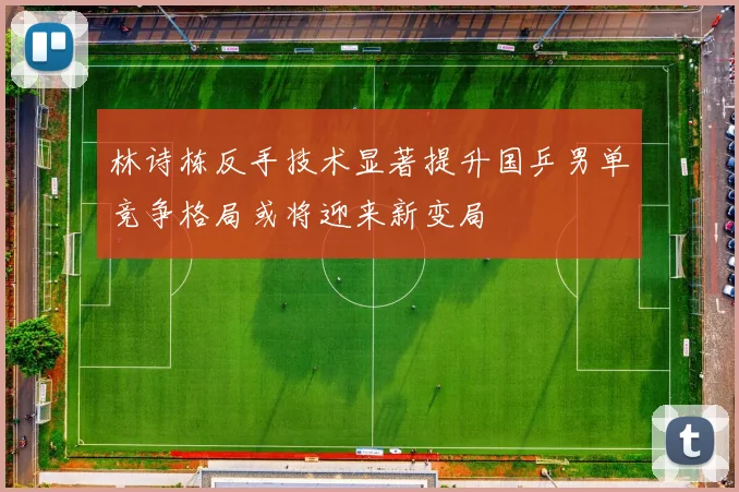 林诗栋反手技术显著提升国乒男单竞争格局或将迎来新变局